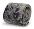 light baby blue with navy blue floral stencil design cotton tie